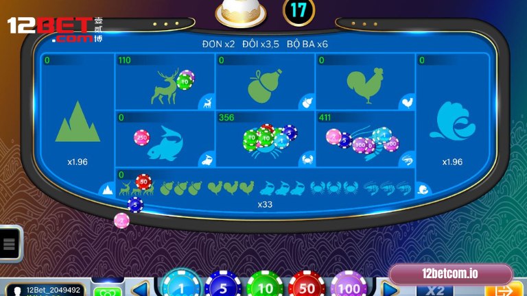 Hướng dẫn các bước chơi Bầu Cua Tôm Cá tại 12Bet
