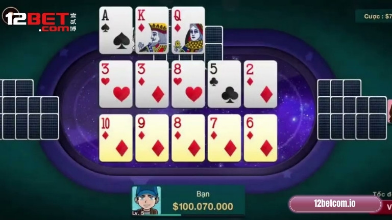 Hướng dẫn cách chơi Mậu Binh 12Bet cho lính mới