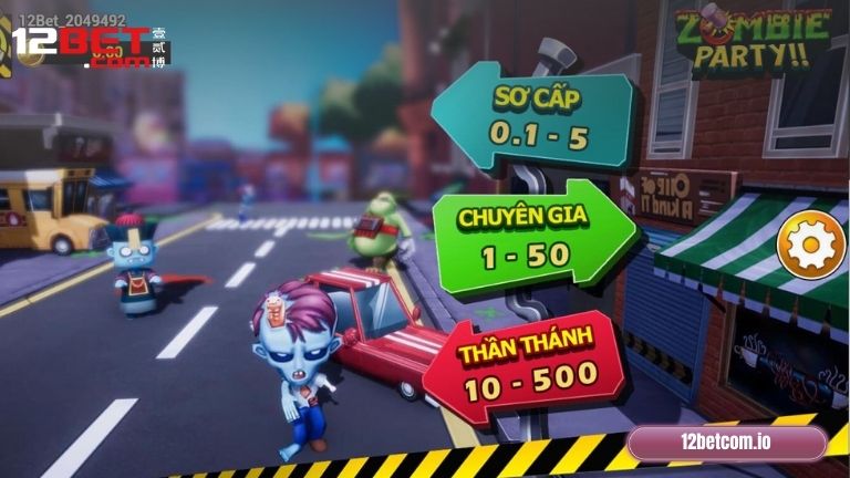 Hướng dẫn cách chơi Zombie Party 12Bet cho người mới