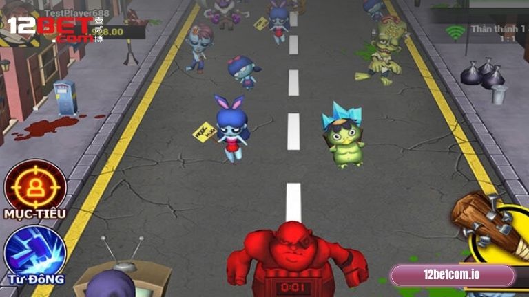 Zombie Party 12Bet là game bắn cá đổi thưởng lấy cảm hứng từ chủ đề xác sống kịch tính